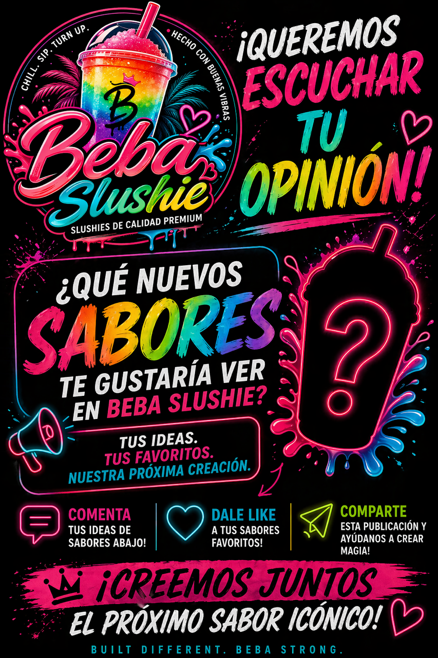 ¿Qué nuevos sabores te gustaría ver en Beba Slushie?